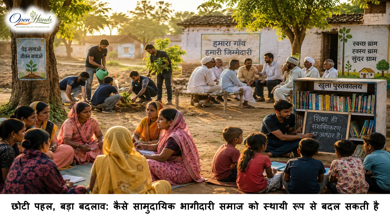 छोटी पहल, बड़ा बदलाव: कैसे सामुदायिक भागीदारी समाज को स्थायी रूप से बदल सकती है